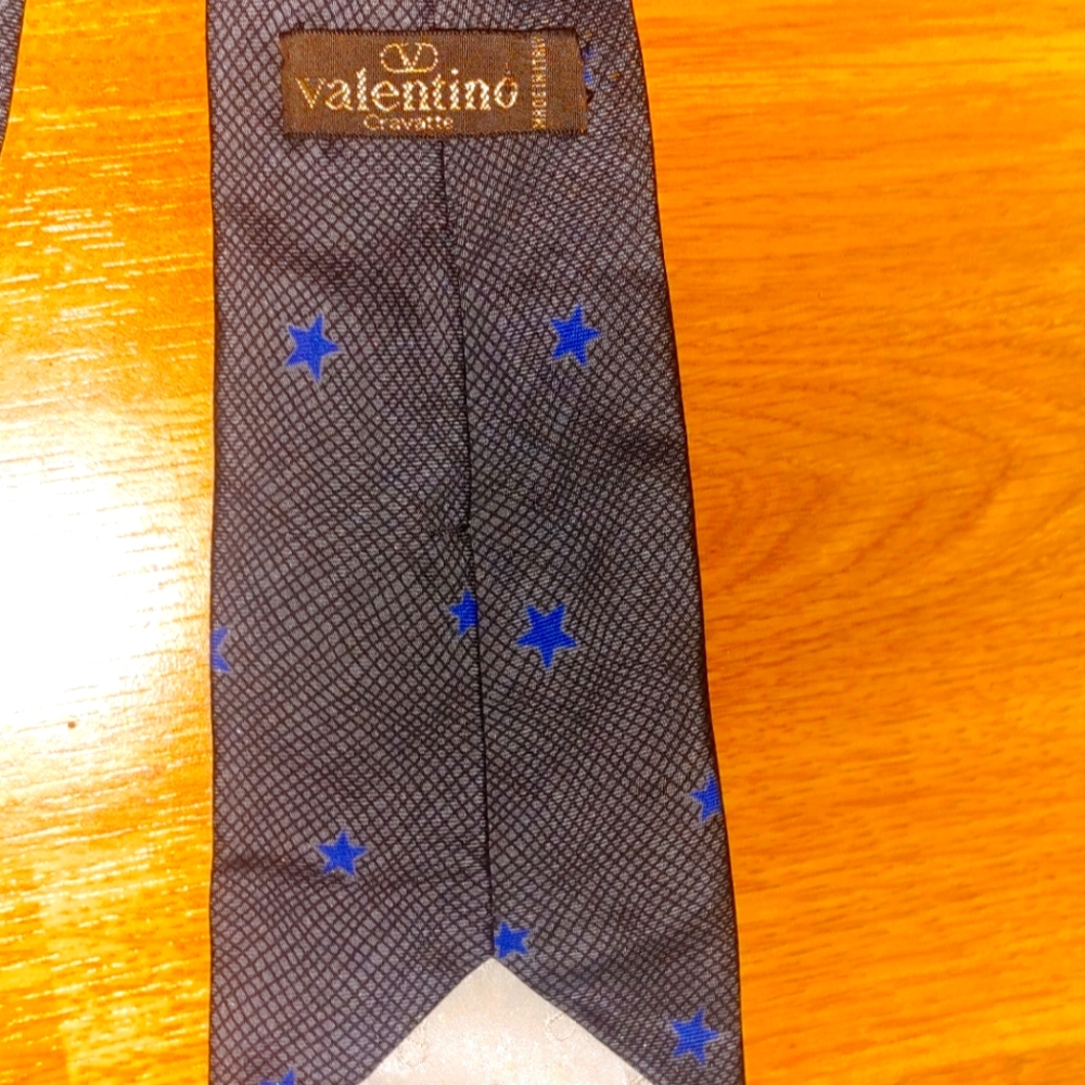Valentino hand made silk tie